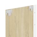 vidaXL Nástenná TV skrinka biela a sonoma 102x23,5x90 cm sprac. drevo