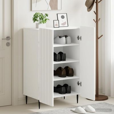 vidaXL Skriňa na topánky ZWOLLE 59,5 x 39,5 x 91,5 cm Kompozitné drevo
