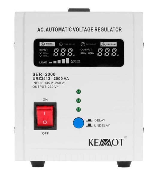 Stabilizátor napätia KEMOT SER-2000 URZ3413 Stabilizátor napätia KEMOT SER-2000 URZ3413