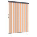 vidaXL Roleta Žltá a modrá 200 x 250 cm Textil a hliník