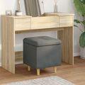 vidaXL Ottoman s Úložným Priestorom Tmavo šedá 40 x 40 x 45 cm látka