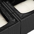 vidaXL Sada pohoviek 9 ks Čierna a biela polyratan