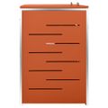 vidaXL Ohrada na 2 odpadkové koše 138x77,5x115 cm nehrdzavejúca oceľ