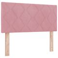vidaXL Posteľ boxspring s matracom Ružová 120 x 200 cm Zamat