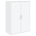 vidaXL Komody 2 ks biele 60x31x84 cm kompozitné drevo