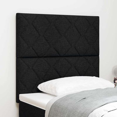 vidaXL LED hlavová doska Čierny 100 cm látka
