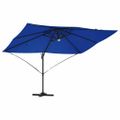 vidaXL Slnečník 351 x 250 x 253 cm Polyester a hliník Azurblue
