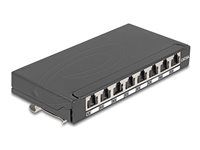 Mini Desktop Patch Panel RJ45 jack 8 portov