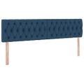 vidaXL Postel s úložným prostorem a matrací Modrá 180 x 200 cm Zamat