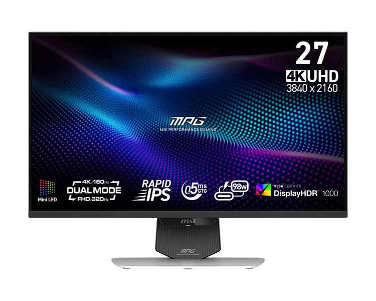 MSI MPG/274URDFW E16M/27''/IPS/4K UHD/160Hz/0,5ms/Biela/3R