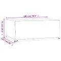 vidaXL Obal na záhradný nábytok 8 očiek 180x122x75 cm obdĺžnikový
