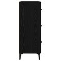 vidaXL Servírovacia skriňa so zásuvkou Čierny dub 69,5 x 34 x 90 cm