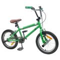 vidaXL BMX Bicykel 20 Palcov pre nad 9 rokov Zelená