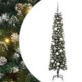 vidaXL Umelý vianočný stromček Zelená 180 cm PVC, plast a oceľ