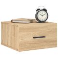 vidaXL Nástenné nočné stolíky 2 ks dub sonoma 35x35x20 cm