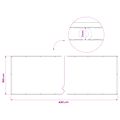 vidaXL Záclona na balkónové súkromie 180 x 600 cm Textil s PU povlakom