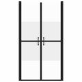 vidaXL Sprchové dvere polo-mliečne ESG (88-91)x190 cm