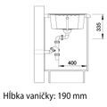 BLANCO ZIA 40 S biely, Silgranitový drez