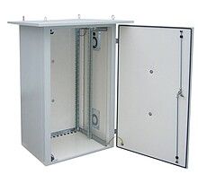 Termoizolovaný regál LC-07 24U 700x600, RAL 7035 s ventilom pravá bočnice