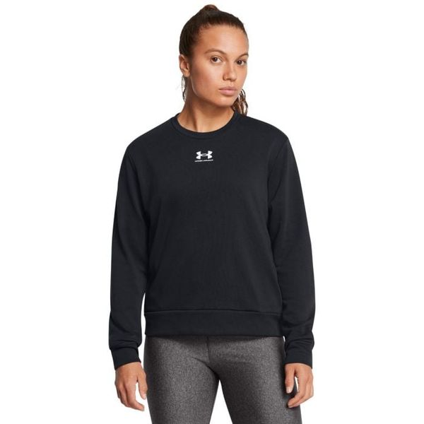 Dámska mikina Rival Terry Crew Black - Under Armour, veľkosť M, veľkosť oblečenia M