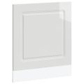 vidaXL Panel umývačky riadu Kalmar lesklá biela 60x1,5x57 cm kompozitné drevo