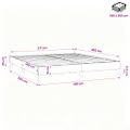 vidaXL Posteľný rám s boxspringom zelená 180x200 cm látka