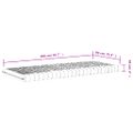 vidaXL Penové matrace 2 ks biele 90x200 cm 7 zón tvrdosť 20 ILD