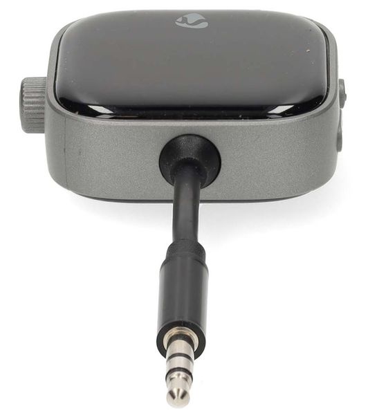 NEDIS kompaktný a prenosný bezdrôtový audio Bluetooth adaptér Adaptér, audio, 2v1, bezdrôtový, RX/TX, USB-C, 3,5mm jack, Bluetooth, Li-Pol 250mAh, výdrž až 13hod, čierny