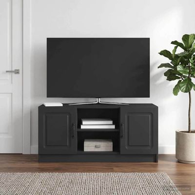 vidaXL TV skrinka Čierna 102 x 34,5 x 47 cm Kompozitné drevo