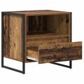 vidaXL Nočný stolík 2 ks Staré drevo 50 x 39,5 x 50 cm