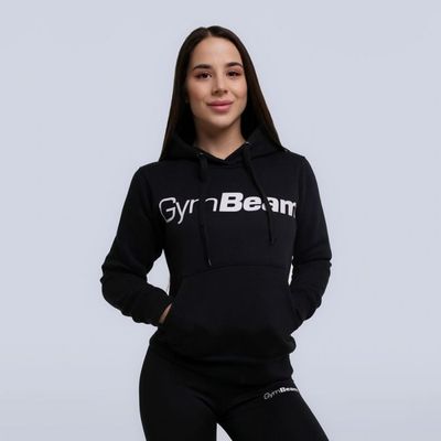 Dámska mikina Athlete Black - GymBeam, veľkosť L, 65% bavlna, 35% polyester