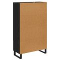 vidaXL Highboard Čierny dub 69,5 x 30 x 115 cm Kompozitné drevo