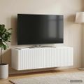 vidaXL Nástenná TV skrinka Biela 98 x 31 x 30 cm Kompozitné drevo