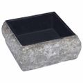 vidaXL Umývadlo čierne 30x30x13 cm mramor