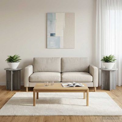 vidaXL Stojan na rastliny 2 pcs Sivá sonoma 40 x 40 x 40 cm