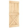 vidaXL Posuvné dvere Prírodná a biela 90 x 210 cm