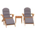 vidaXL 3-dielna záhradná sedacia súprava Adirondack akáciový masív
