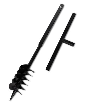 Zemná vŕtačka 120mm s rukoväťou a s dvojitými špirálami
