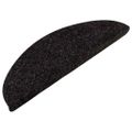 vidaXL Samolepiace nášľapy na schody 15 ks 56x17x3 cm antracitové