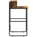 vidaXL Stôl s úložným priestorom Dymový dub 60 x 50 x 91 cm
