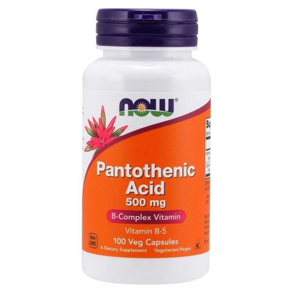 Kyselina pantoténová 500 mg - NOW Foods