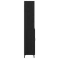 vidaXL Highboard Čierny dub 69,5 x 34 x 180 cm Kompozitné drevo