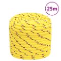 vidaXL Lodné lano žlté 16 mm 25 m polypropylén