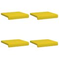 vidaXL Vankúš na lavičku 4 ks Látka Svetložltá Hĺbka 35 cm