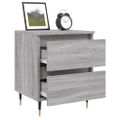 vidaXL Nočné stolíky 2 ks sivý dub sonoma 40x35x50 cm kompozitné drevo