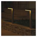 LED záhradné solárne stĺpikové svietidlo VEREA, senzor súmraku, 10,7 x 15,4 x 50 cm