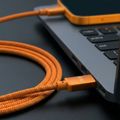 Forever Saffron kábel USB-C - USB-C 1,0 m 60W oranžový