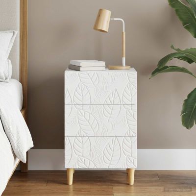 vidaXL Nočný stolík Biela 43 x 39,5 x 66,5 cm Kompozitné drevo