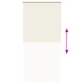 vidaXL Roleta Zatemnenie sivobiele 100x210 cm Šírka látky 95,7cm