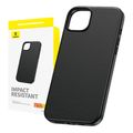 Puzdro na telefón pre iPhone 15 ProMax Baseus Fauxther Series (čierne)
